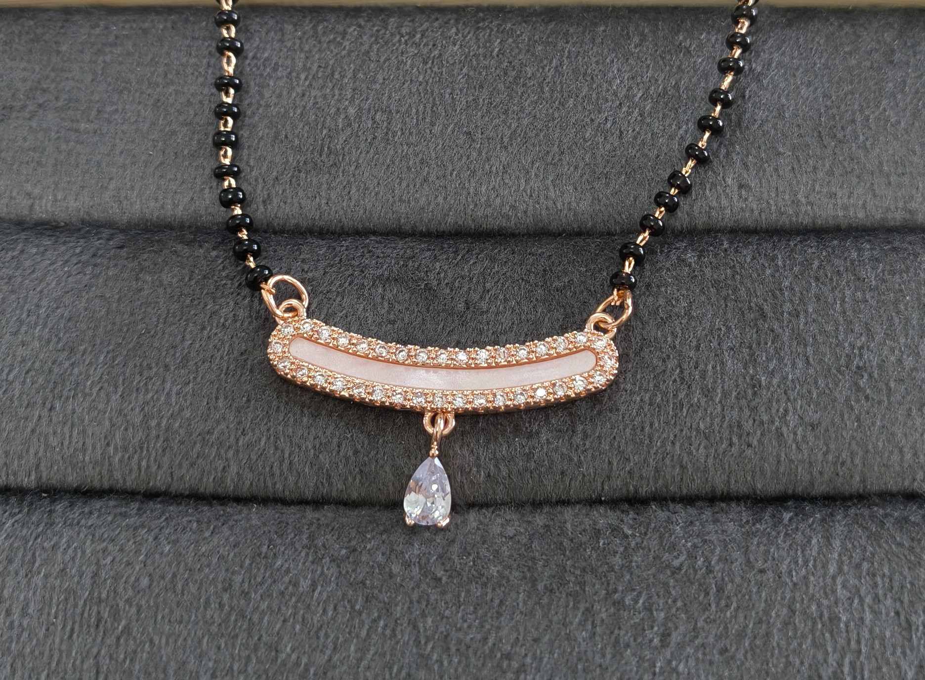 Anti Tarnish Mangalsutra Vintage Style 18K RoseGold Plated