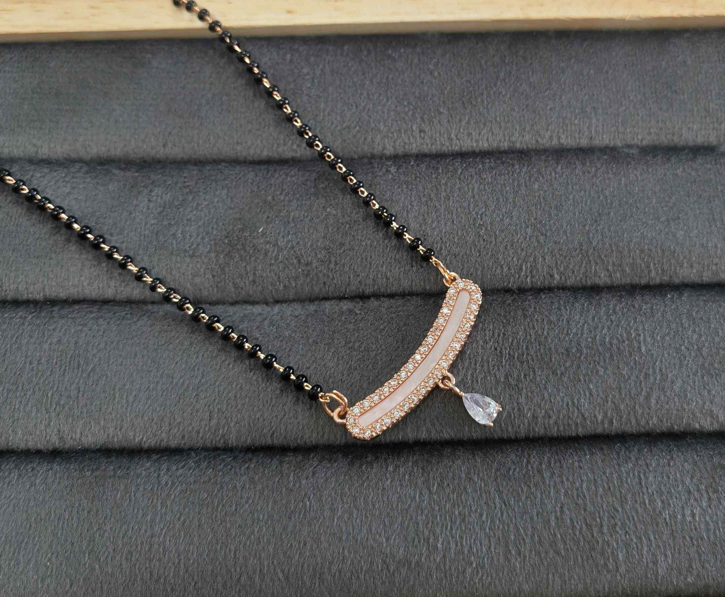 Anti Tarnish Mangalsutra Vintage Style 18K RoseGold Plated