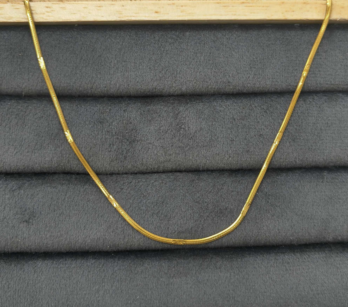 Anti Tarnish Necklace Star Snake Chain 18K Gold Plated
