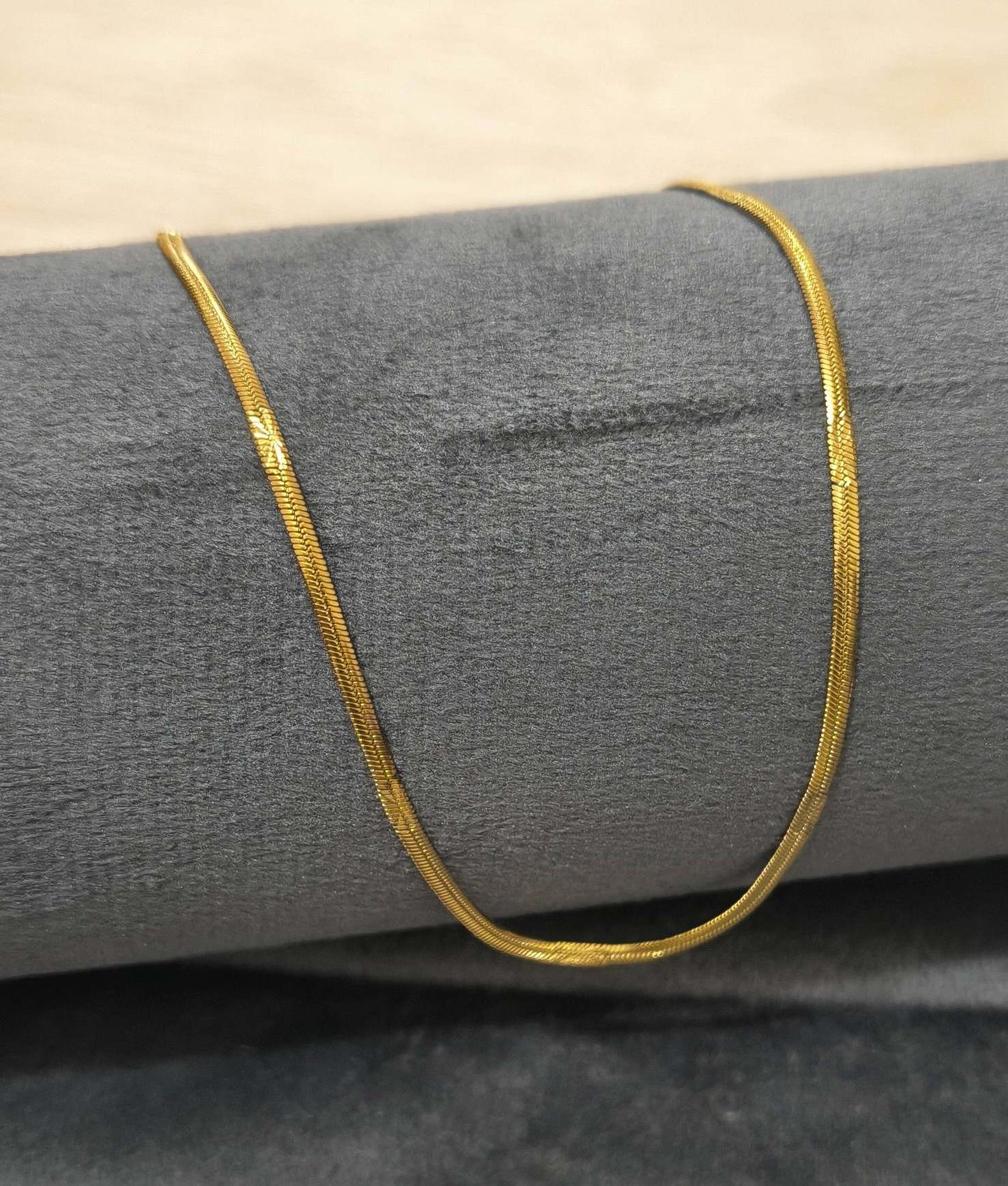 Anti Tarnish Necklace Star Snake Chain 18K Gold Plated