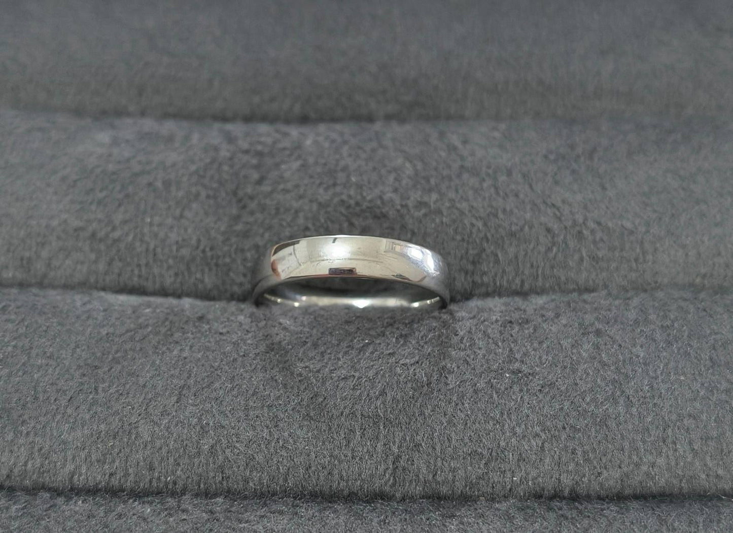 Anti Tarnish Ring Unisex Silver Band Ring 18K Gold Plated
