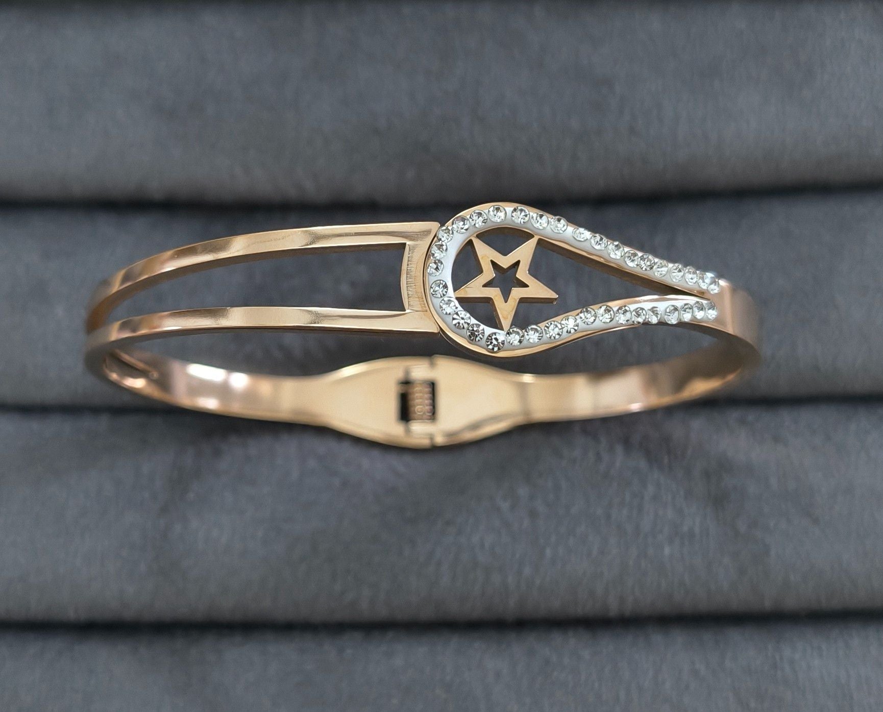 Anti Tarnish Rose Gold Star Bracelet 18K Gold Plated