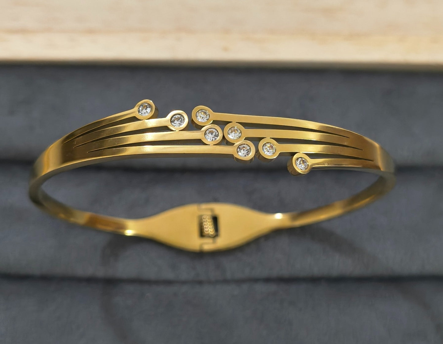 Anti Tarnish Shiny Layered Bracelet 18K Gold Plated