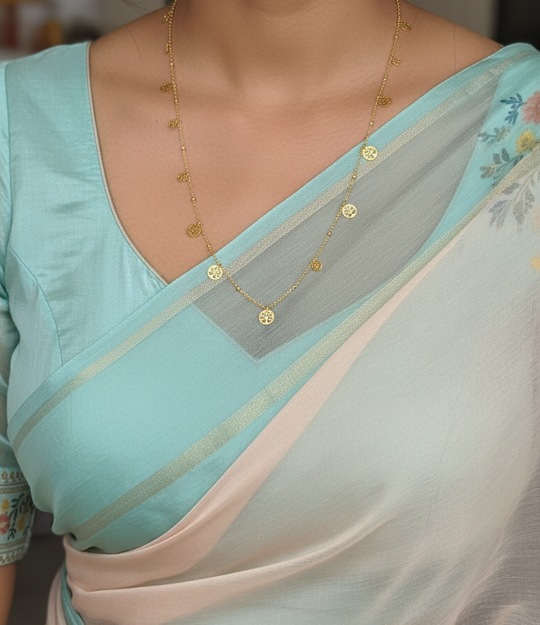 Anti Tarnish Tree Charm Waist Chain 18K Gold Plated