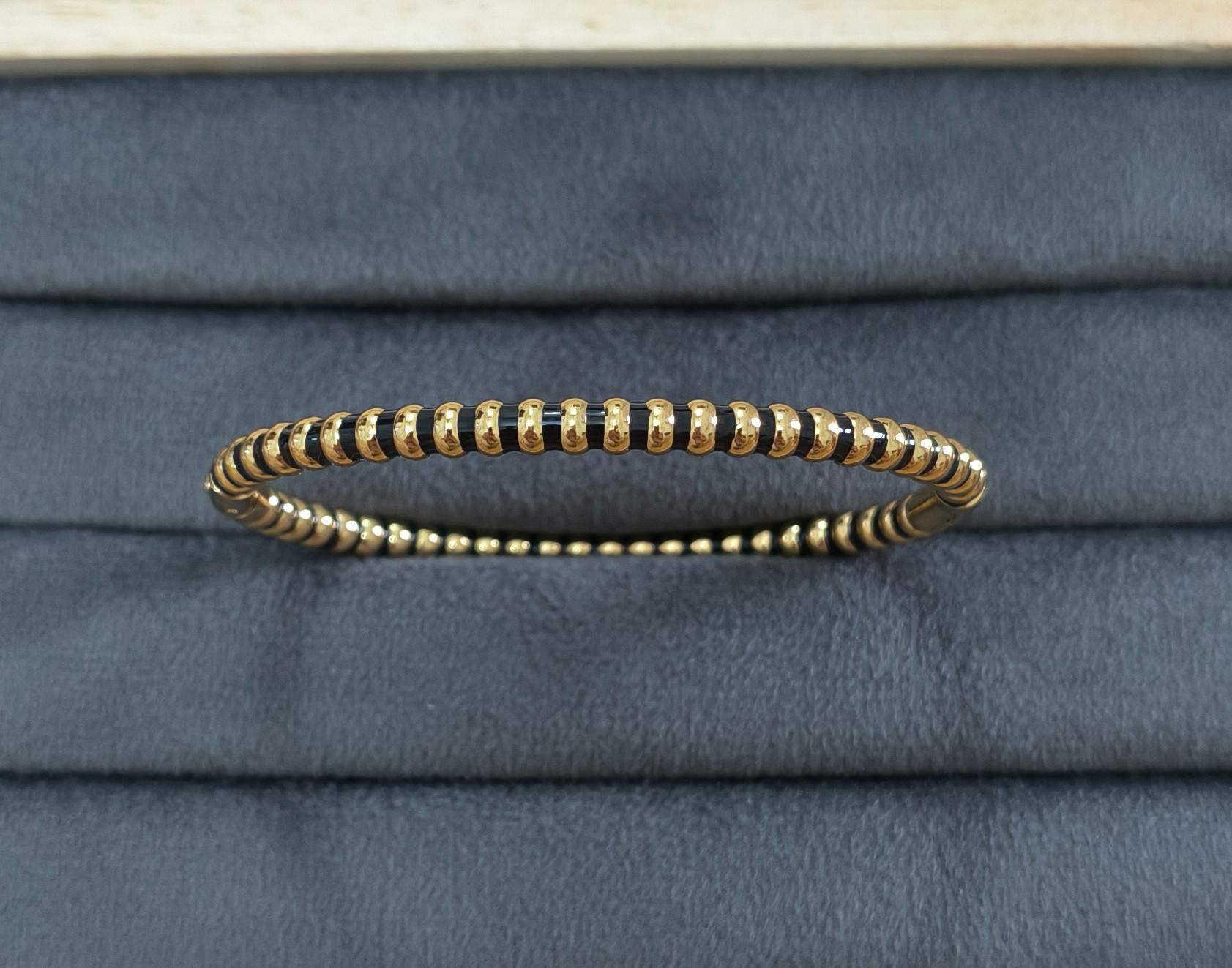 Anti Tarnish Unisex Boho Beaded Bracelet 18K Gold Plated