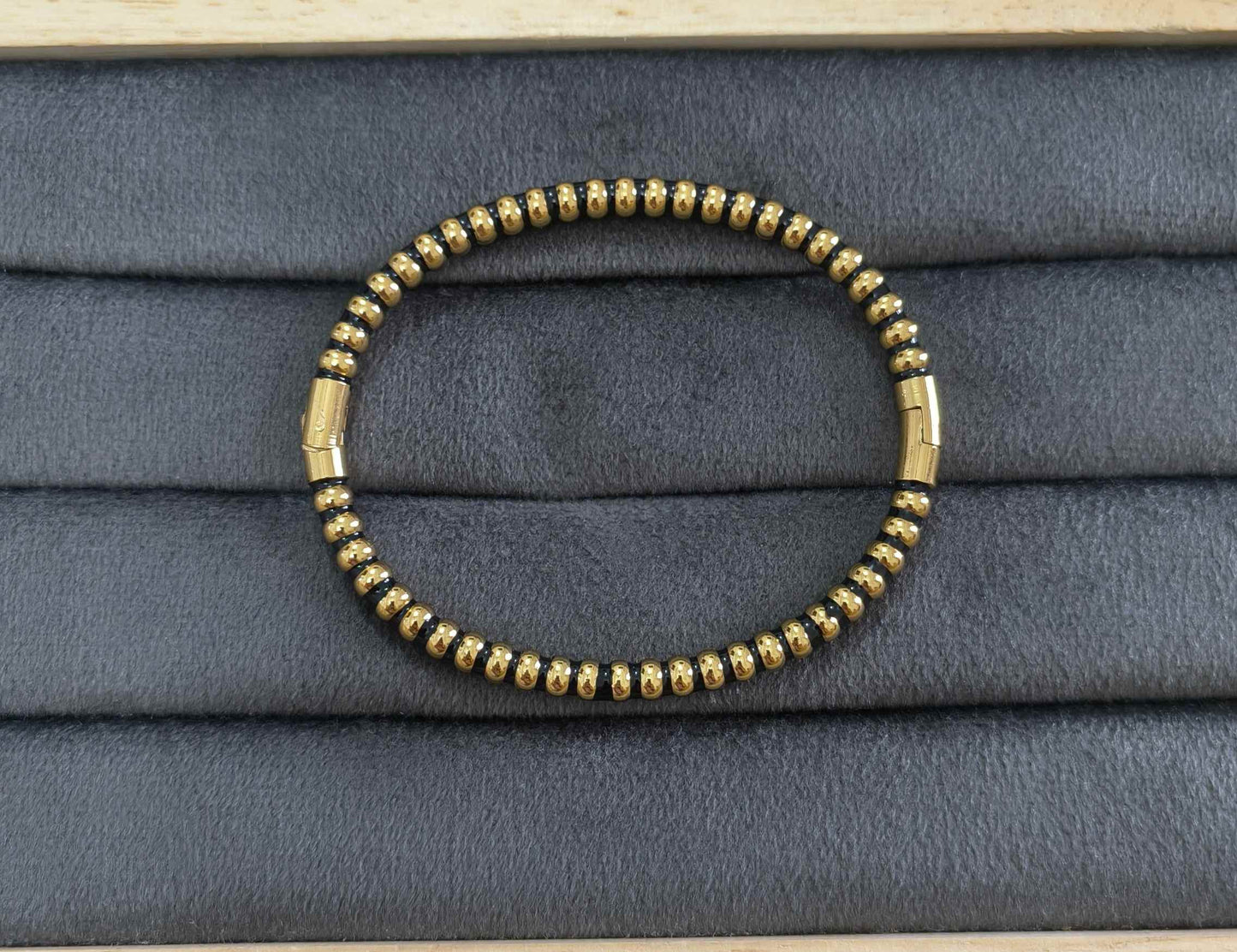 Anti Tarnish Unisex Boho Beaded Bracelet 18K Gold Plated