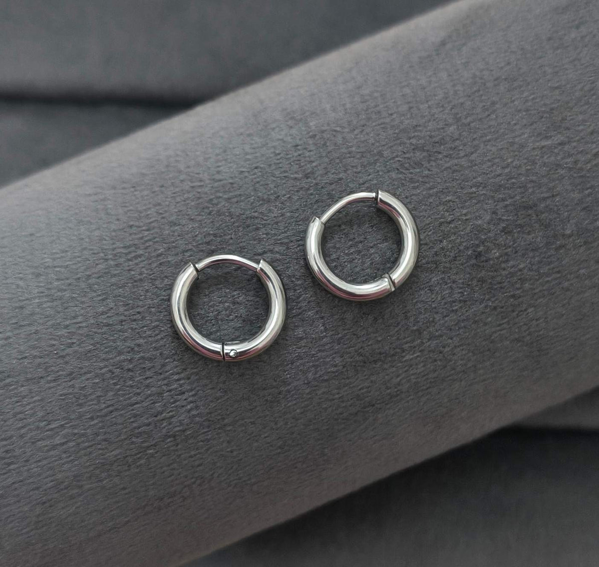 Anti Tarnish Unisex Silver Hoop Bali Earring 18K Gold Plated