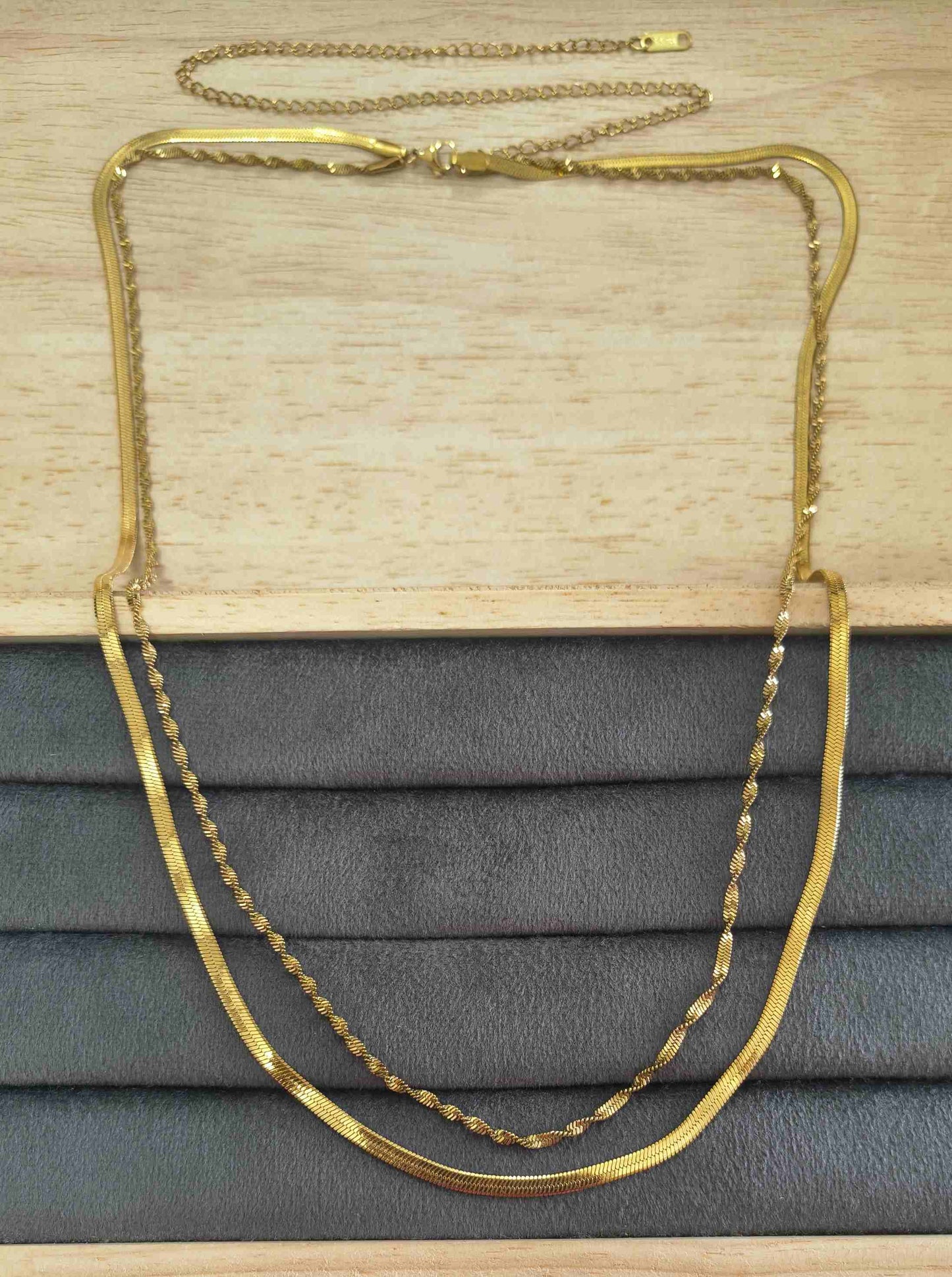 Anti Tarnish Waist Chain Bold Double Layered 18K Gold Plated