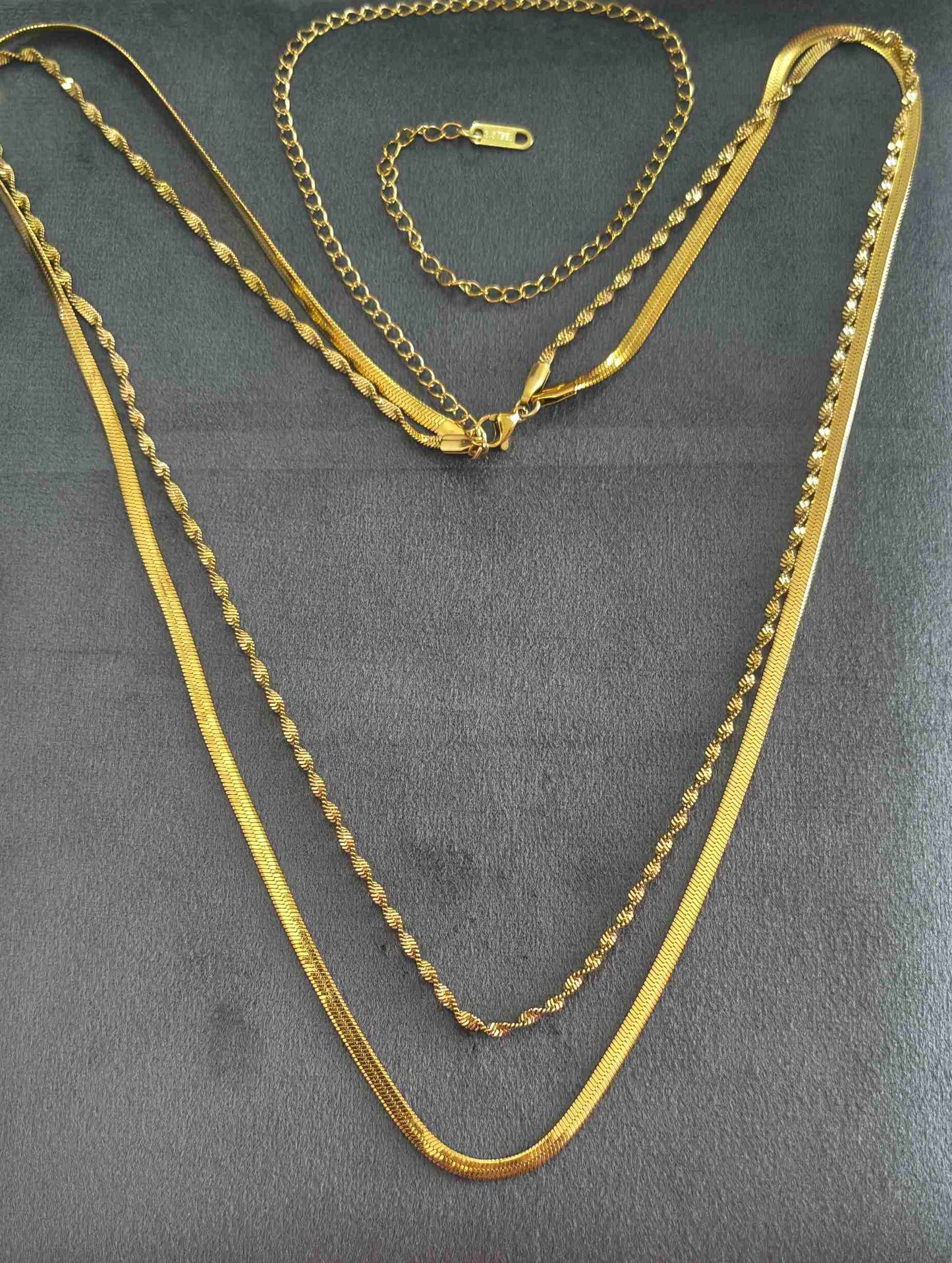 Anti Tarnish Waist Chain Bold Double Layered 18K Gold Plated