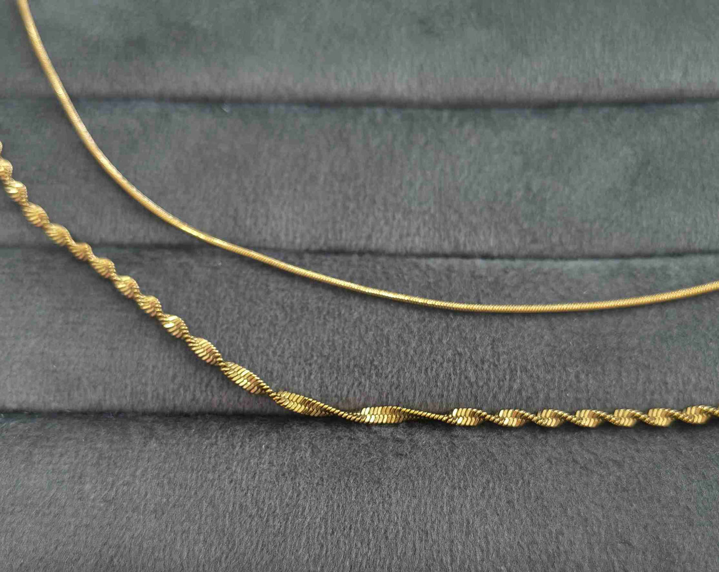 Anti Tarnish Waist Chain Elegant Double Layered 18K Gold