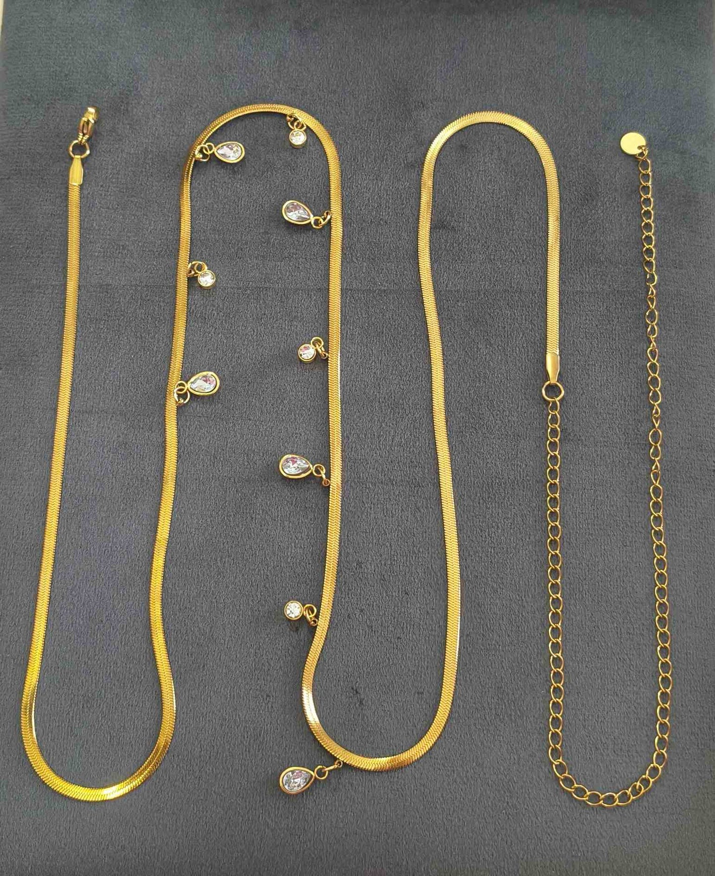 Anti Tarnish Waist Chain Mix Charm Belly Chain 18K Gold
