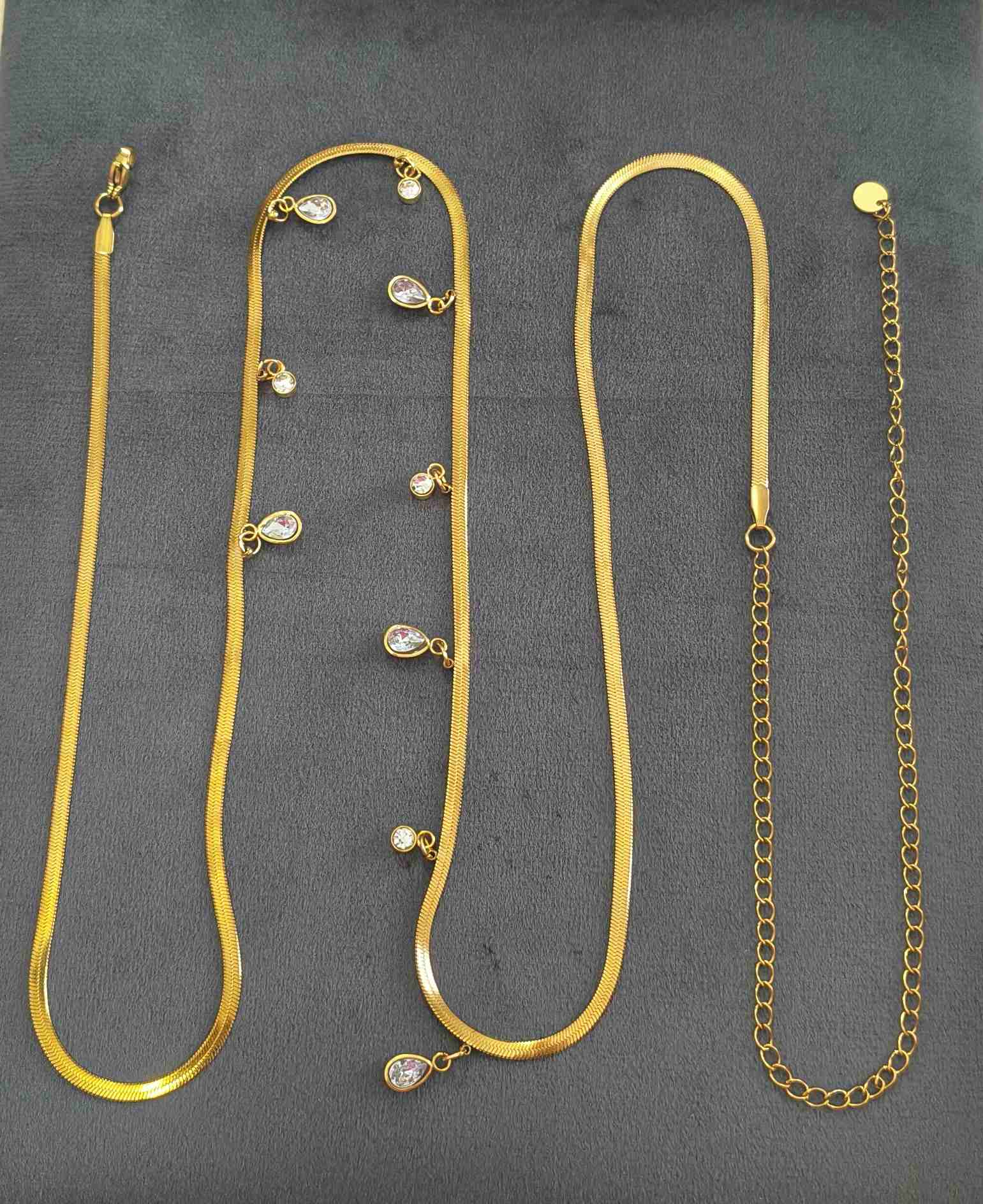 Anti Tarnish Waist Chain Mix Charm Belly Chain 18K Gold