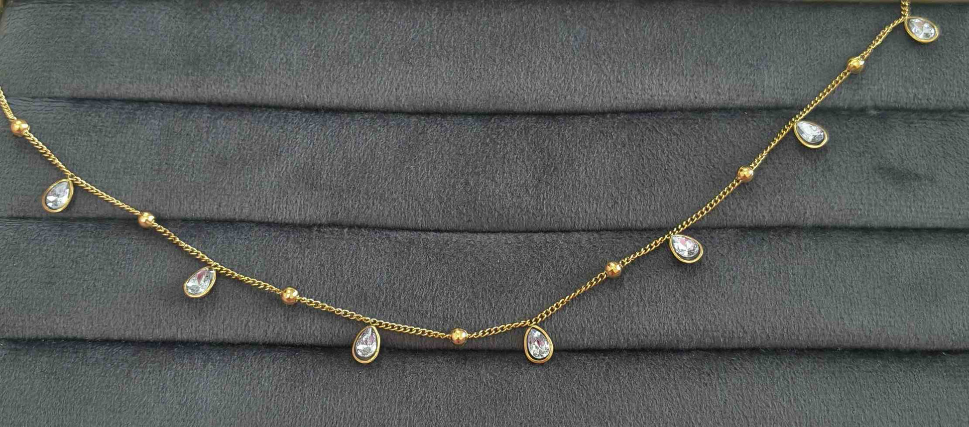 Anti Tarnish Waist Chain Oval Charm Belly Chain 18K Gold
