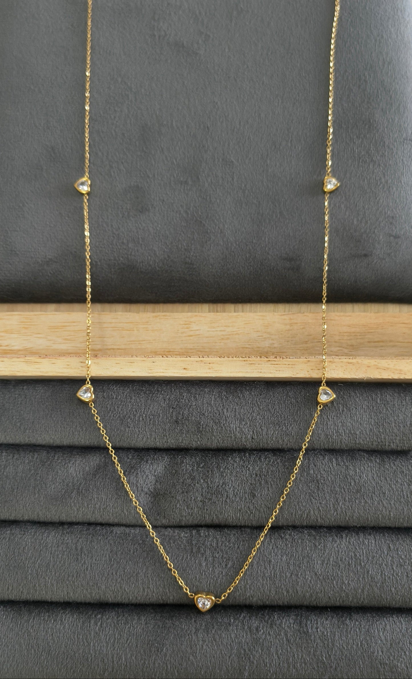 Anti tarnish Heart Charms Waist Chain 18K Gold Plated