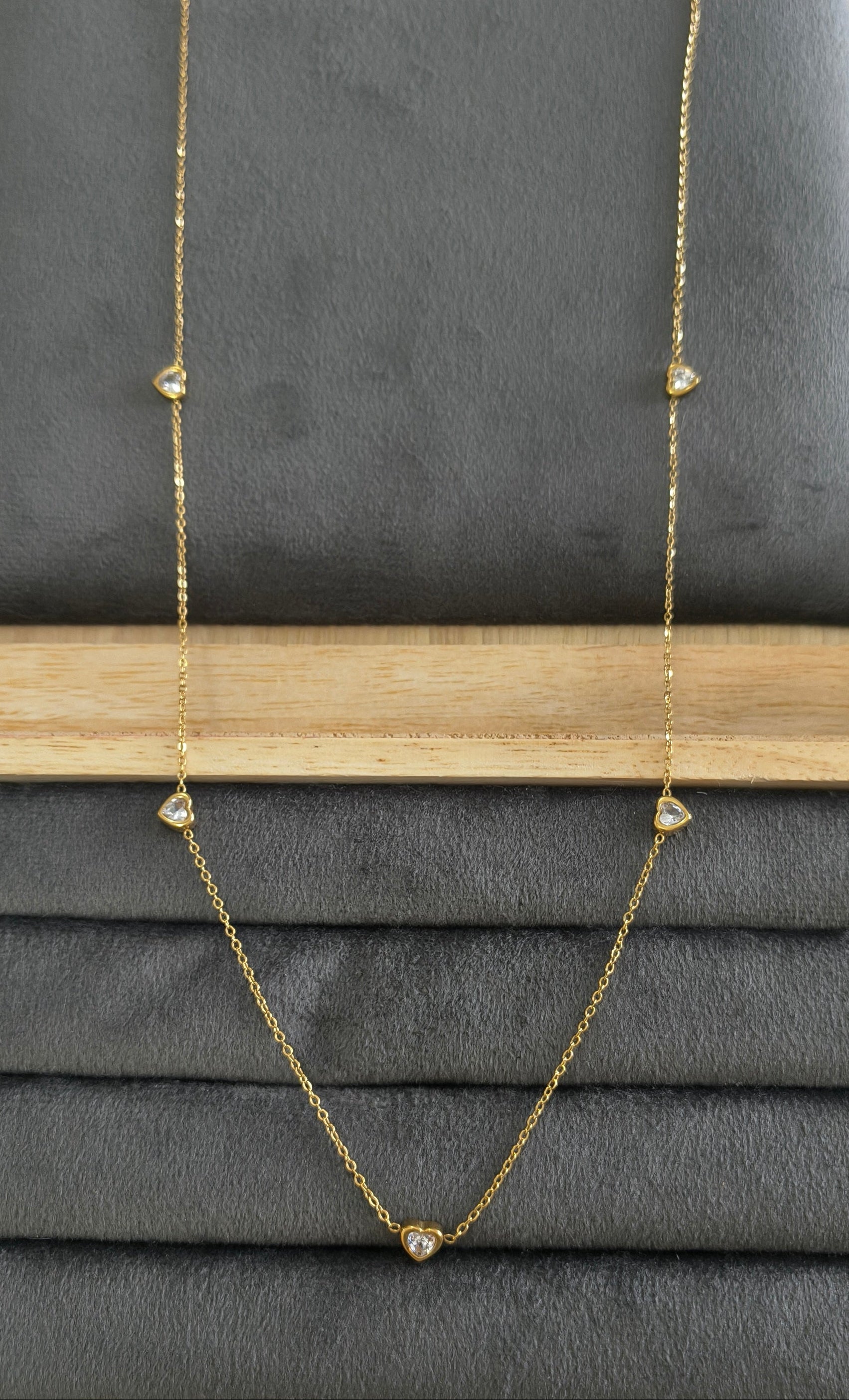 Anti tarnish Heart Charms Waist Chain 18K Gold Plated