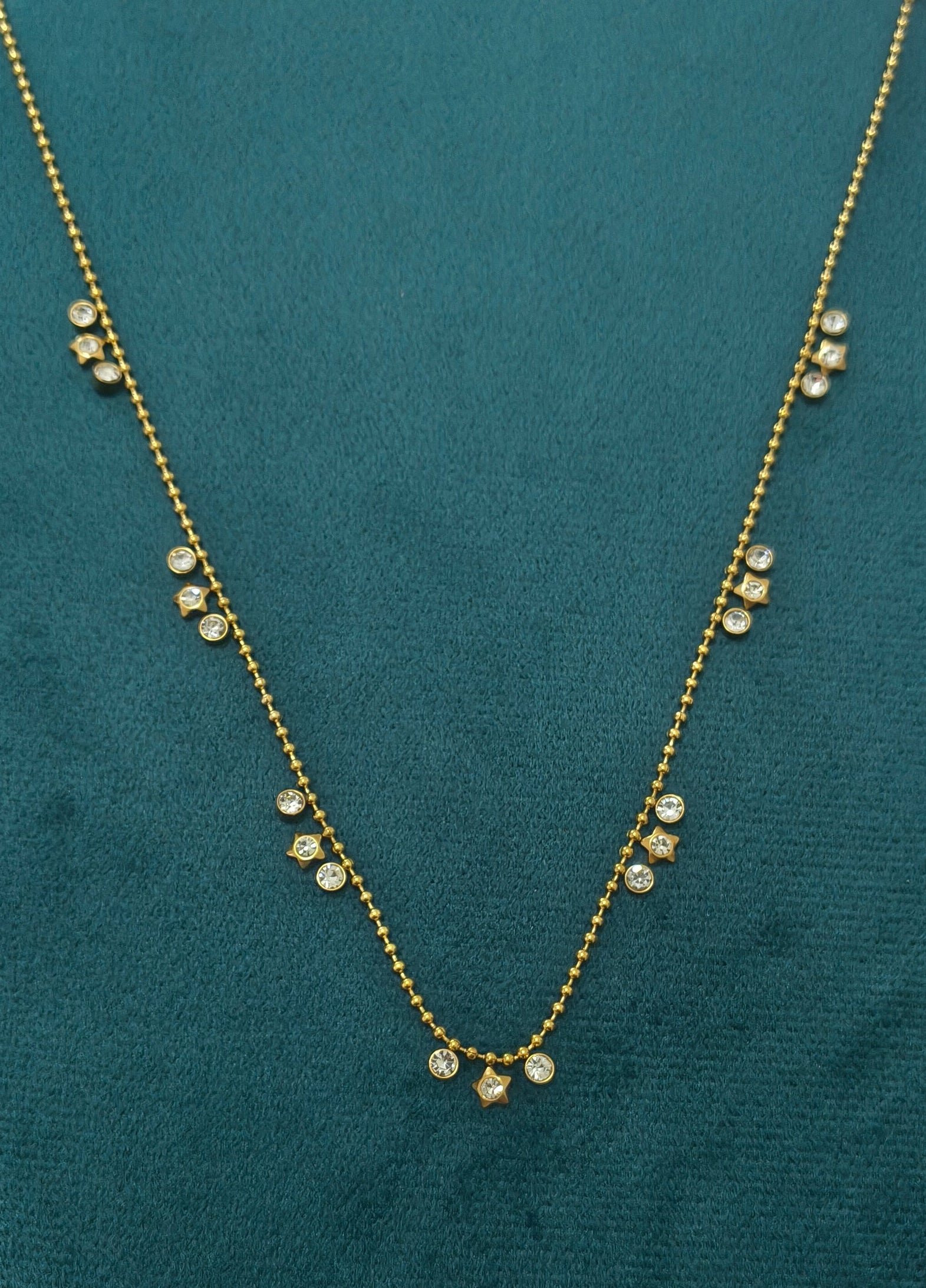 Anti tarnish Star Studded Waist Chain 18K Gold Plated