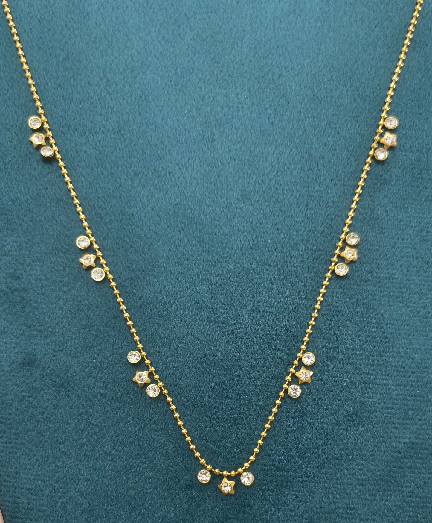 Anti tarnish Star Studded Waist Chain 18K Gold Plated