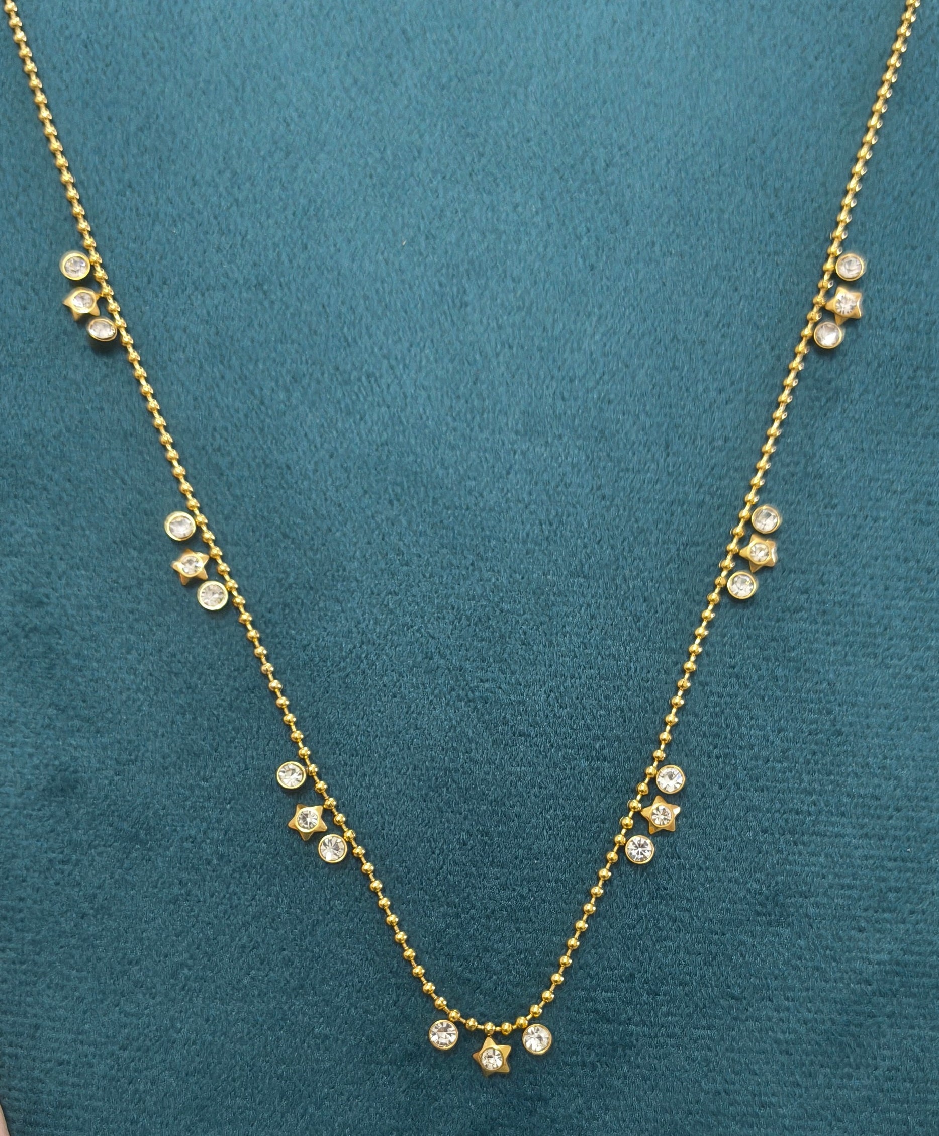 Anti tarnish Star Studded Waist Chain 18K Gold Plated