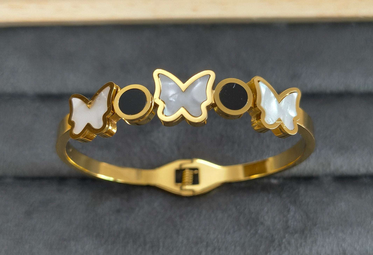 Antitarnish Butterfly Style Babysize Bracelet 18K Gold Plated