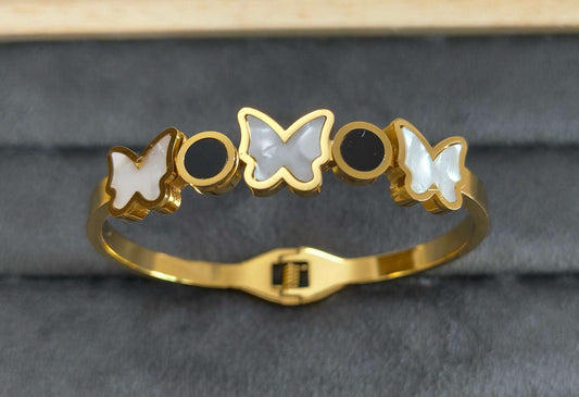 Antitarnish Butterfly Style Babysize Bracelet 18K Gold Plated