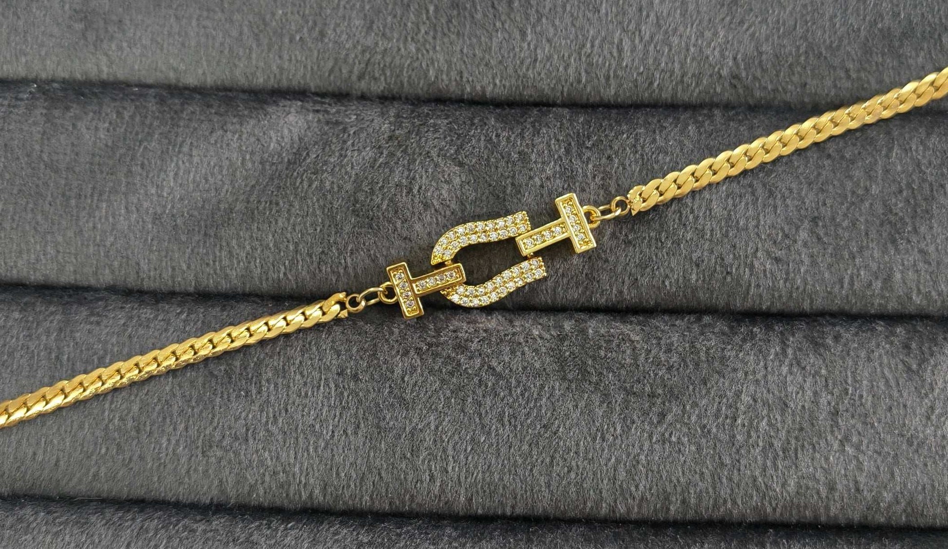 Antitarnish Gold Knot Chain Bracelet 18K Gold Plated
