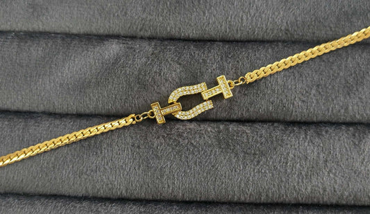 Antitarnish Gold Knot Chain Bracelet 18K Gold Plated