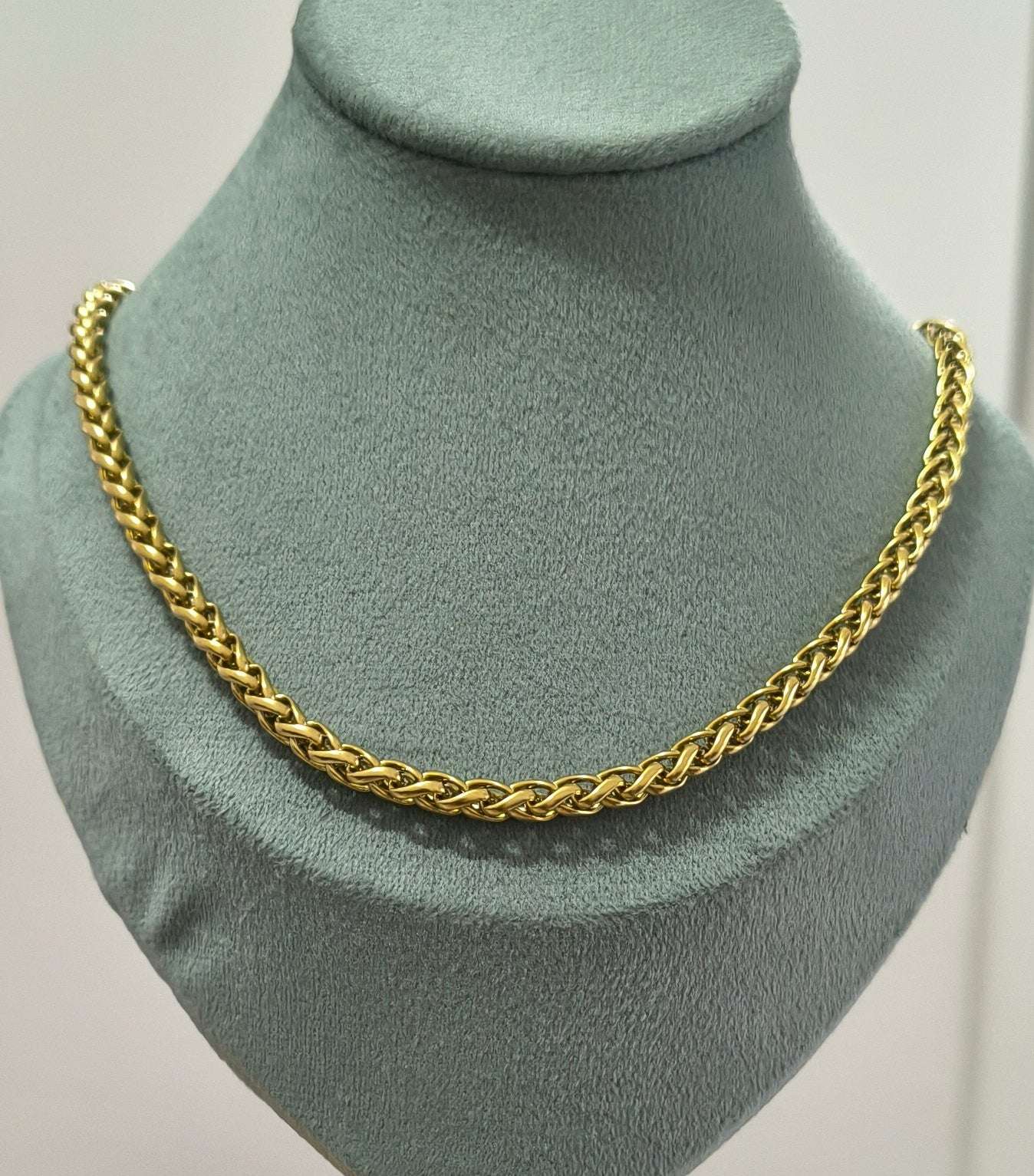 Antitarnish Men's Heavy Bold Style Chain 18K Gold Plated