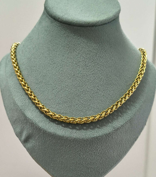 Antitarnish Men's Heavy Bold Style Chain 18K Gold Plated
