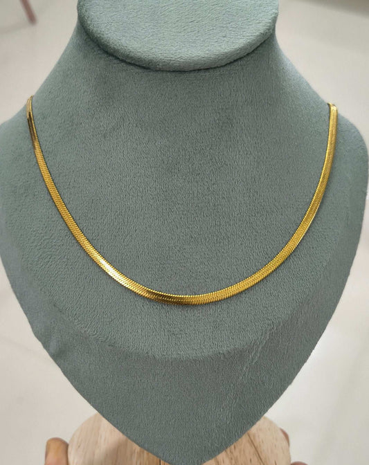 Antitarnish Men's Snake Chain 18K Gold Plated