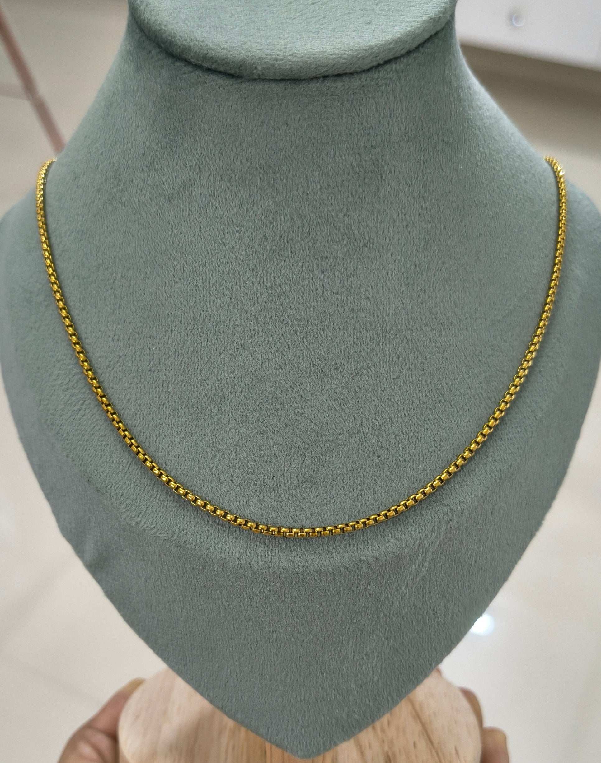 Antitarnish Men's Trendy Golden Chain 18K Gold Plated