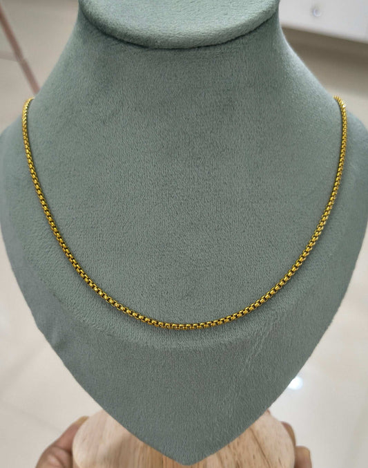 Antitarnish Men's Trendy Golden Chain 18K Gold Plated