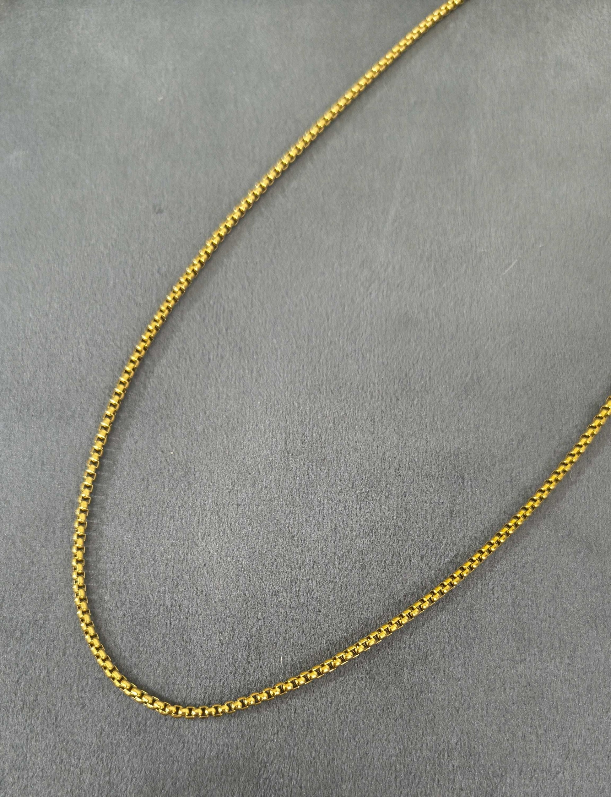 Antitarnish Men's Trendy Golden Chain 18K Gold Plated