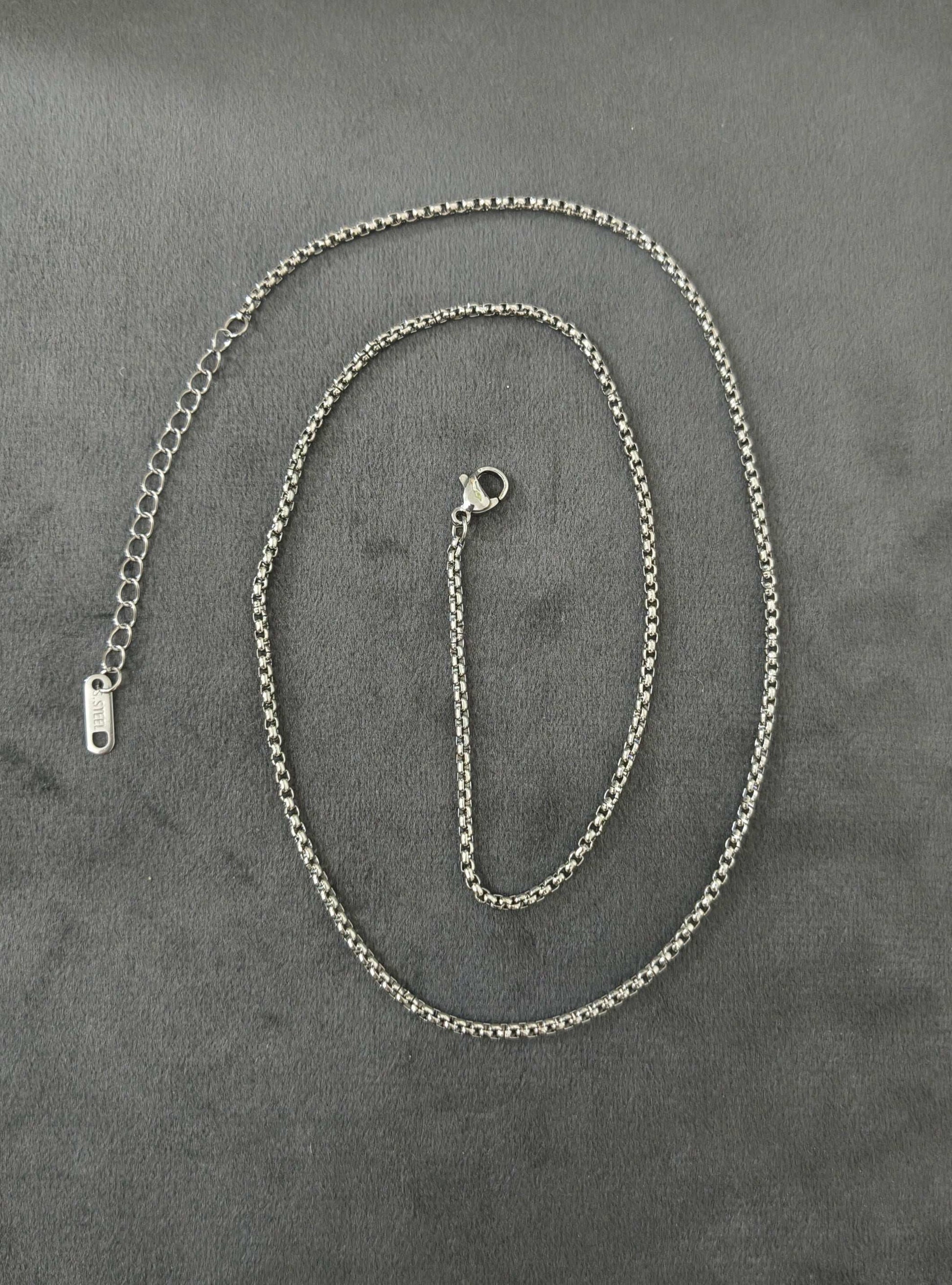 Antitarnish Men's Trendy Silver Chain 18K Gold Plated