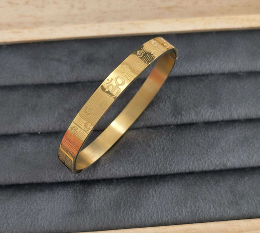 Antitarnish Men's Classic Golden Bracelet 18K Gold Plated