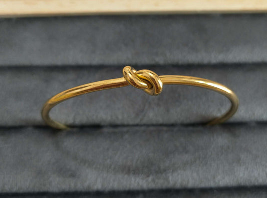 Antitarnish Single Knot Bracelet 18K Gold Plated
