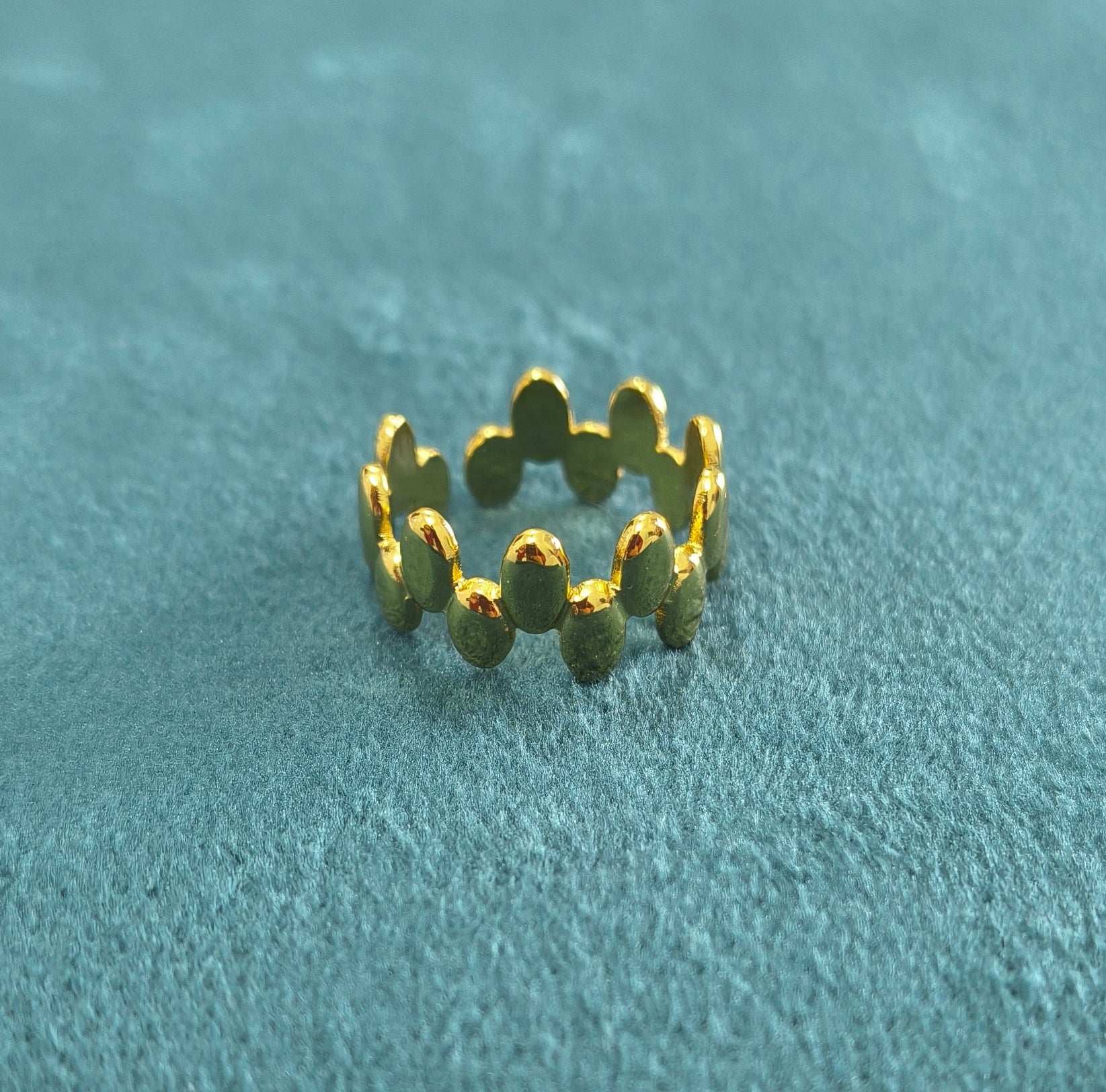 Antitarnish Stylish Adjustable Ring 18K Gold Plated