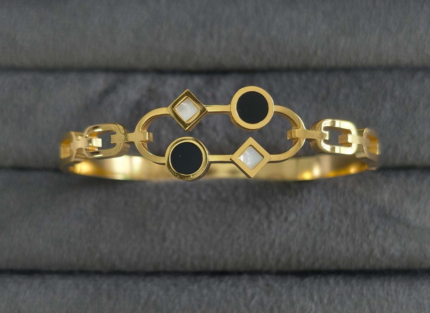 Antitarnish Trendy Sparkle Bracelet 18K Gold Plated