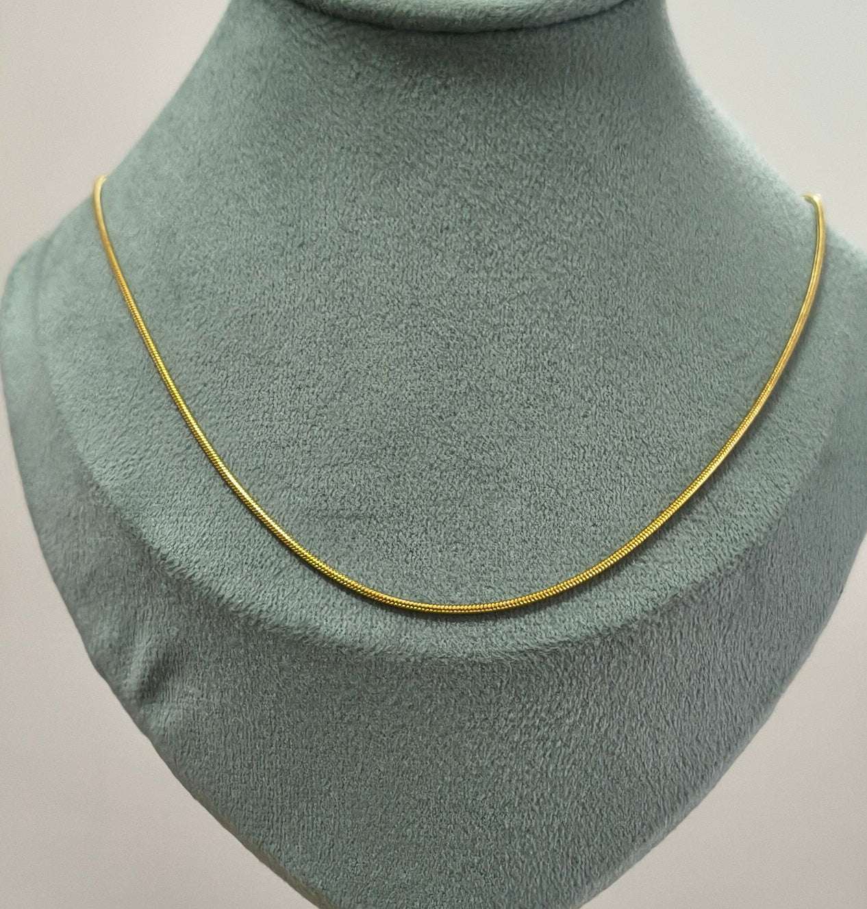 Antitarnish Unisex Fine Rope Chain 18K Gold Plated