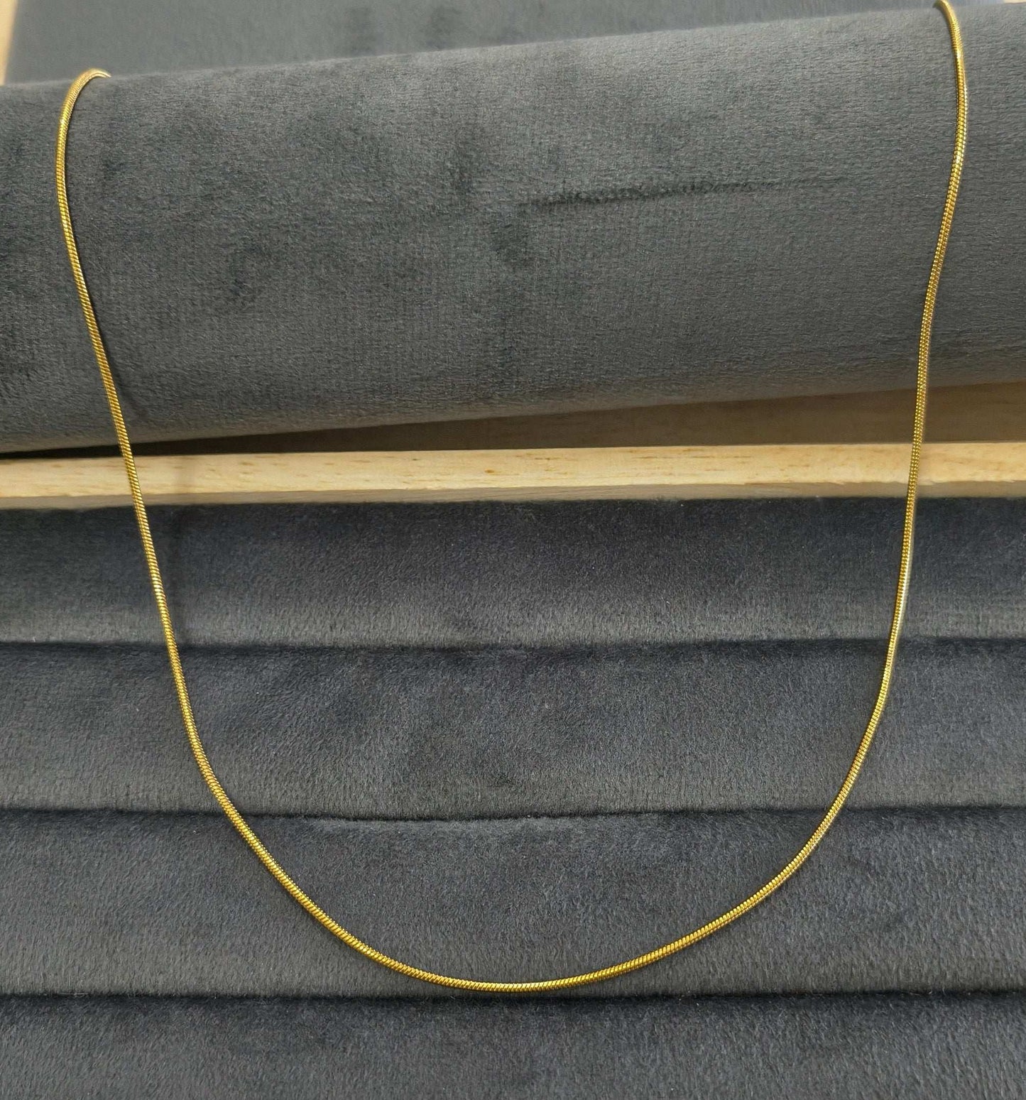 Antitarnish Unisex Fine Rope Chain 18K Gold Plated