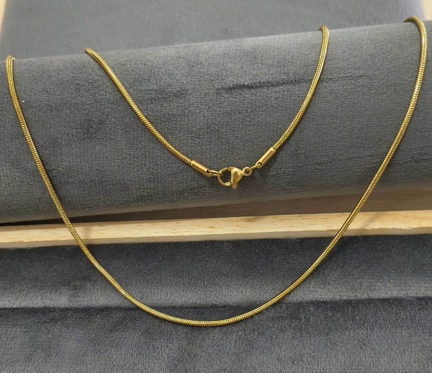 Antitarnish Unisex Rope Chain 18K Gold Plated