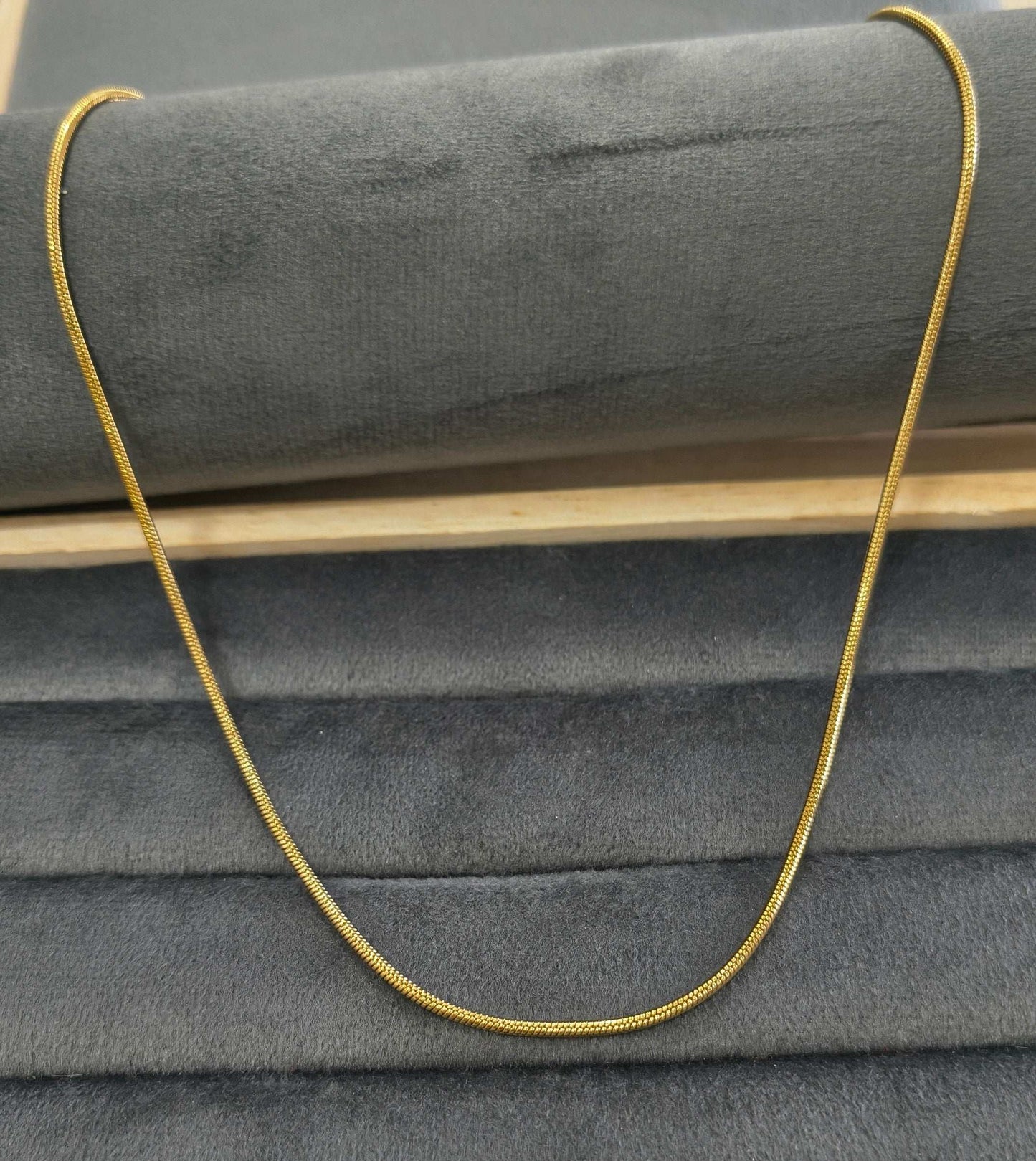 Antitarnish Unisex Rope Chain 18K Gold Plated