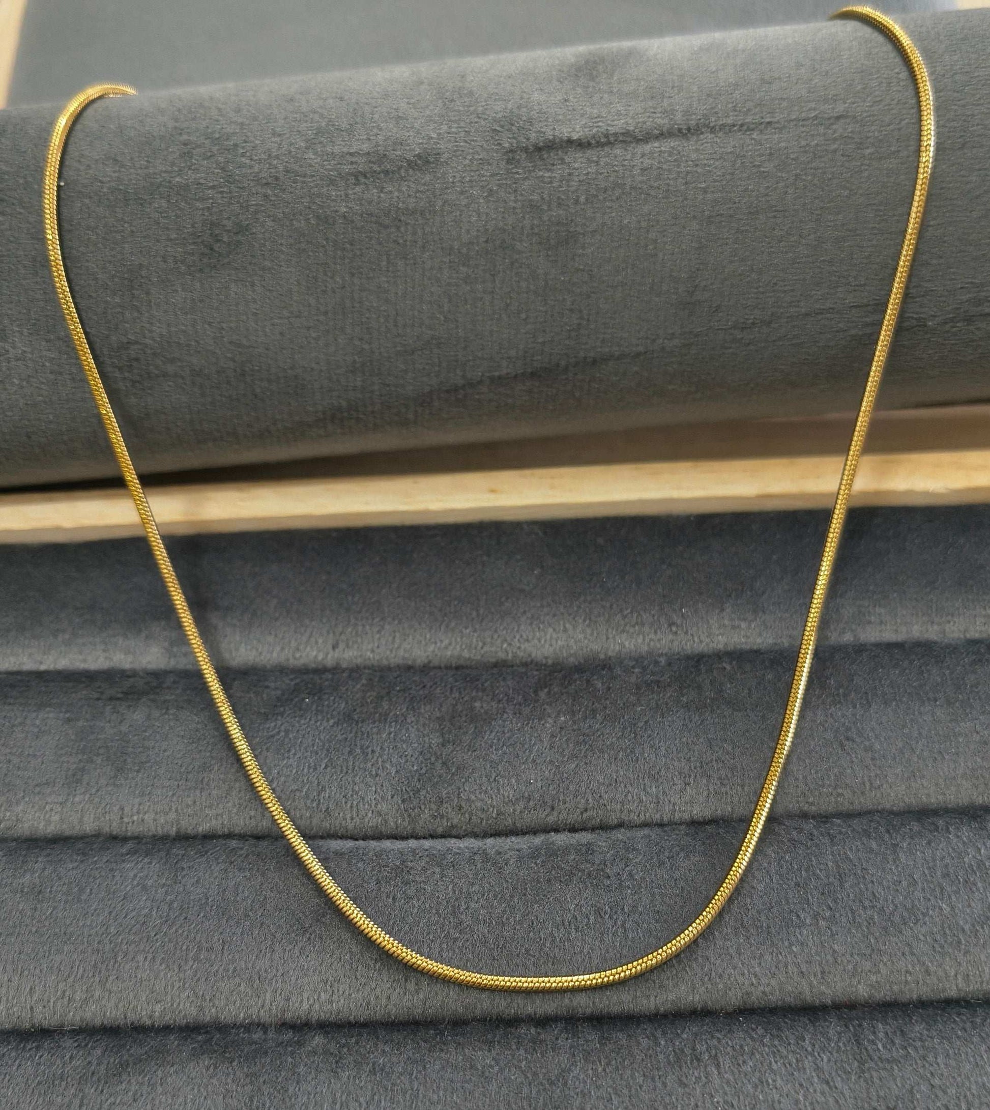 Antitarnish Unisex Rope Chain 18K Gold Plated