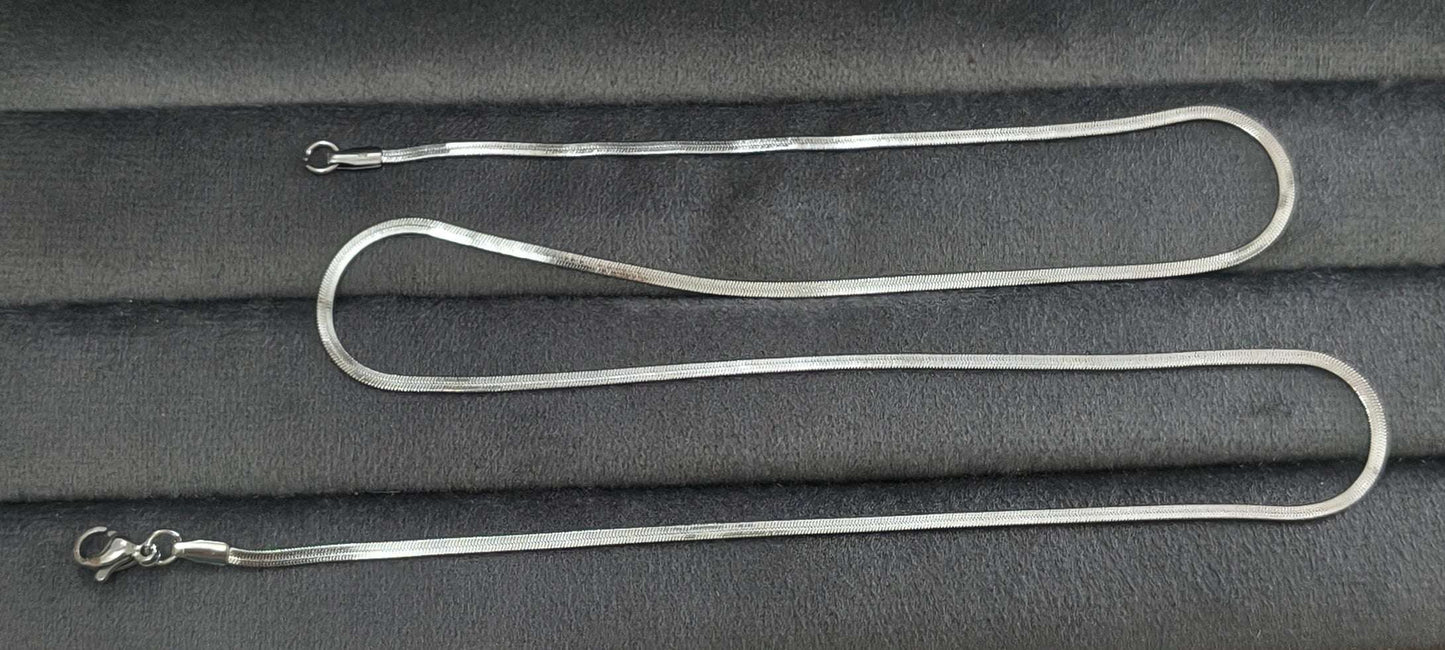 Antitarnish Unisex Sleek Snake Chain Silver Plated