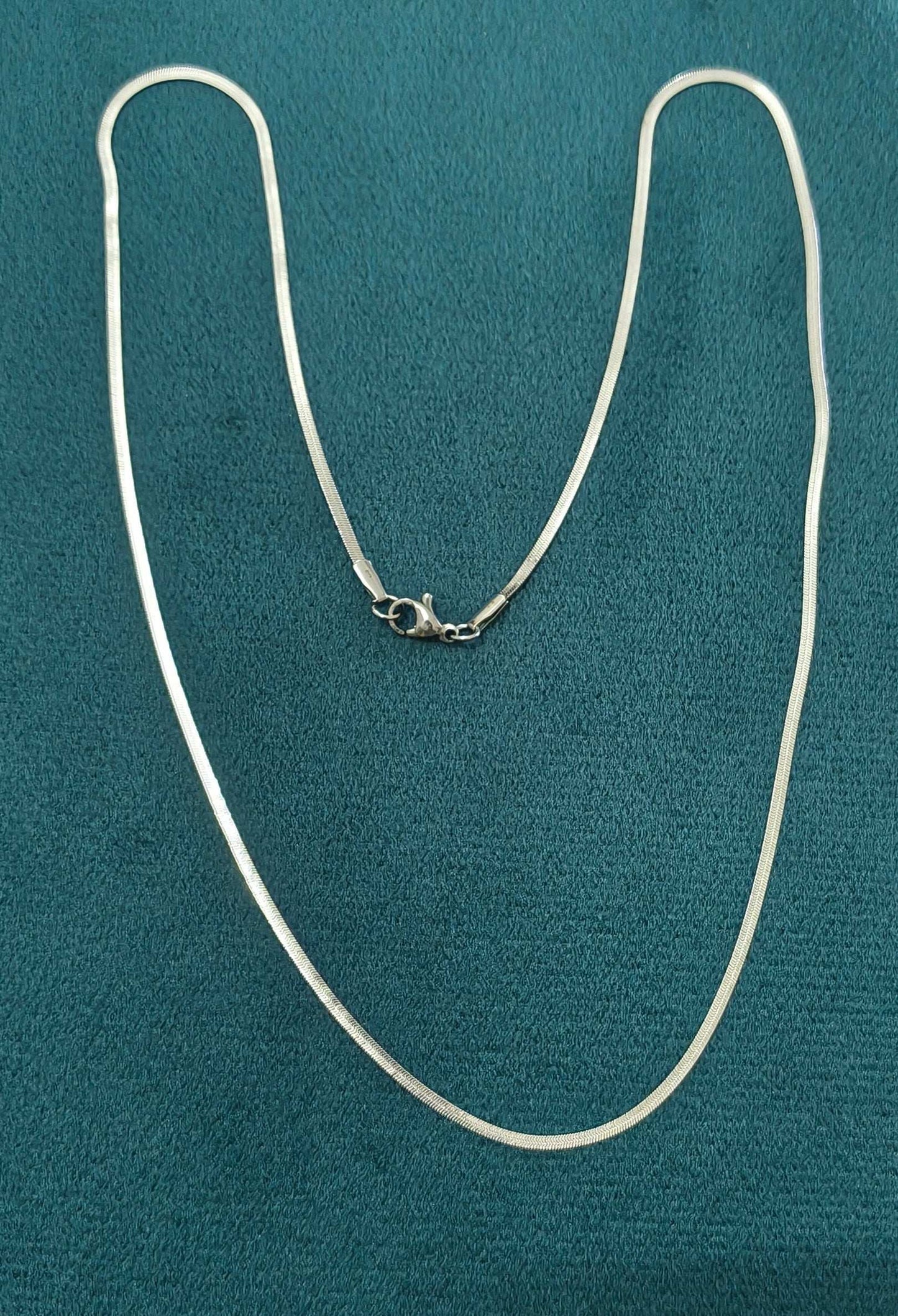 Antitarnish Unisex Sleek Snake Chain Silver Plated