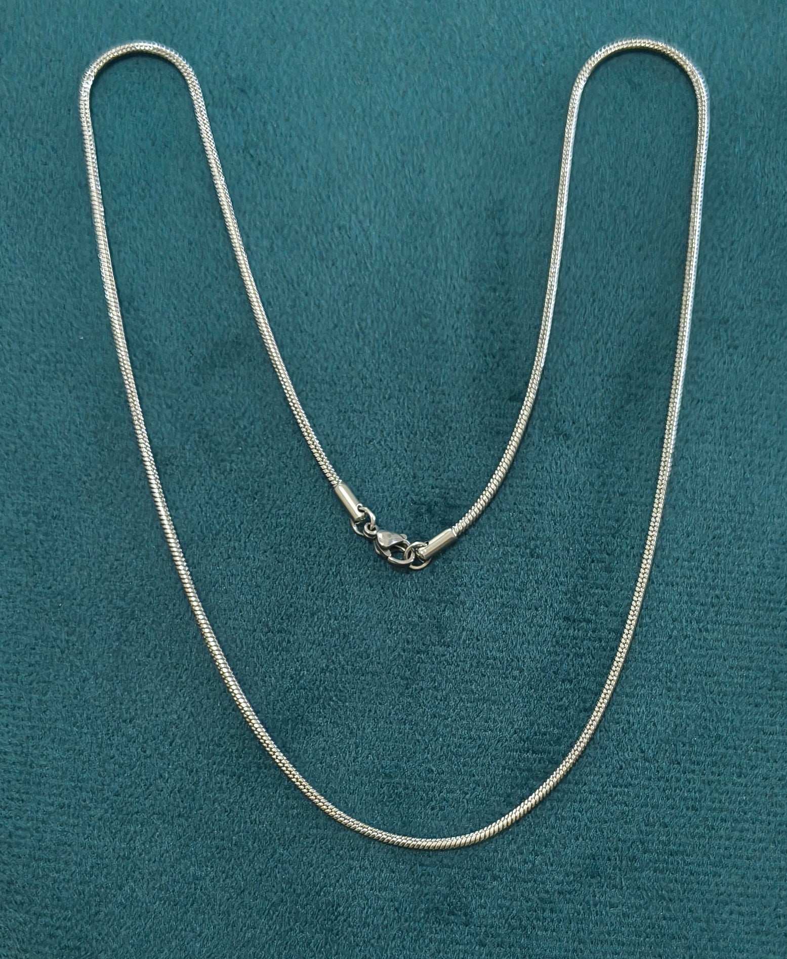 Antitarnish Unisex Solid Rope Chain Silver Plated