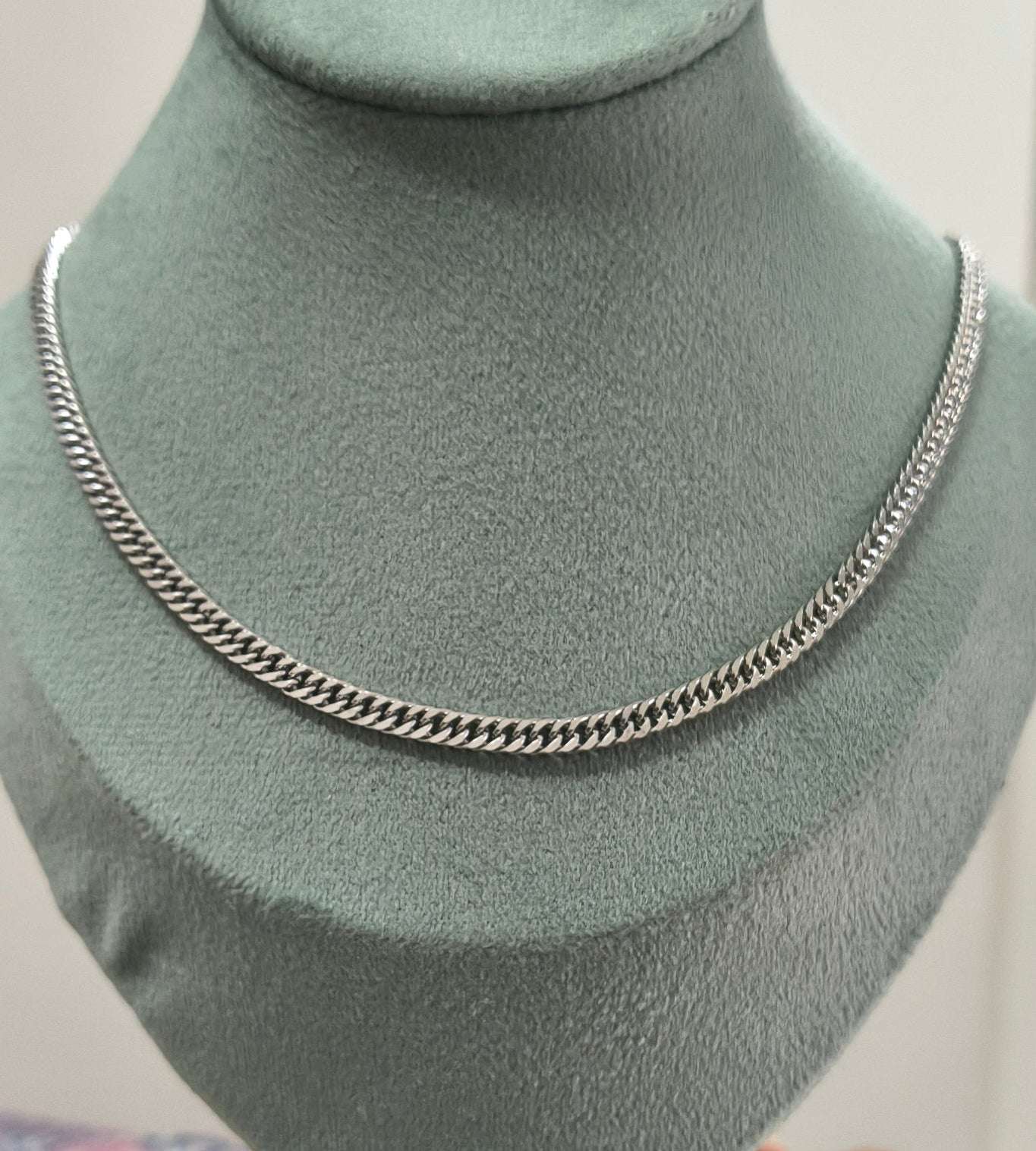 Antitarnish Unisex Stylish Curb Chain Silver Plated