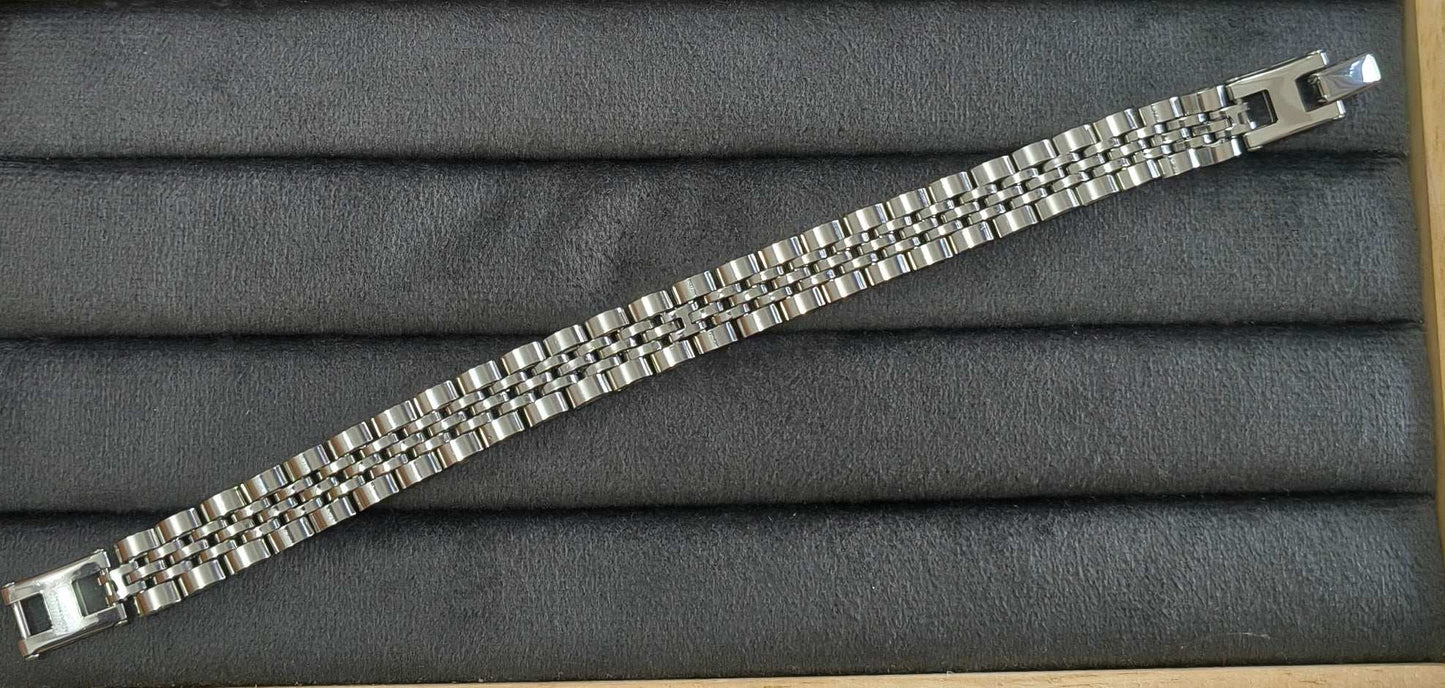 Antitarnish Watch Strap Luxury Chain Bracelet Silver Plated
