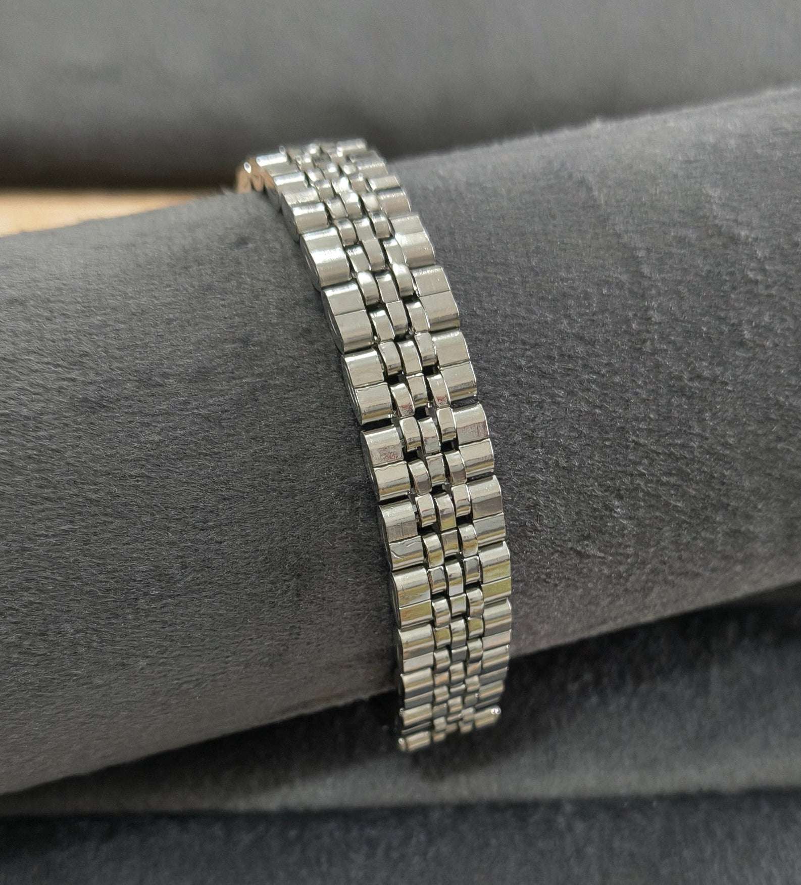 Antitarnish Watch Strap Luxury Chain Bracelet Silver Plated