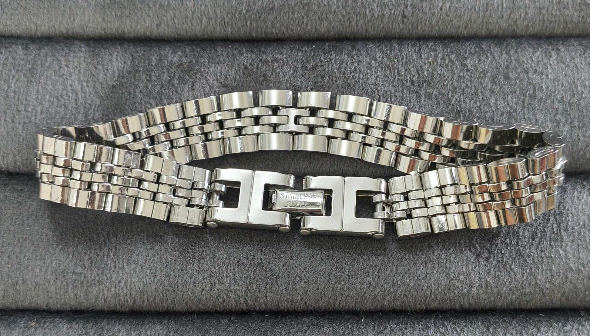 Antitarnish Watch Strap Luxury Chain Bracelet Silver Plated