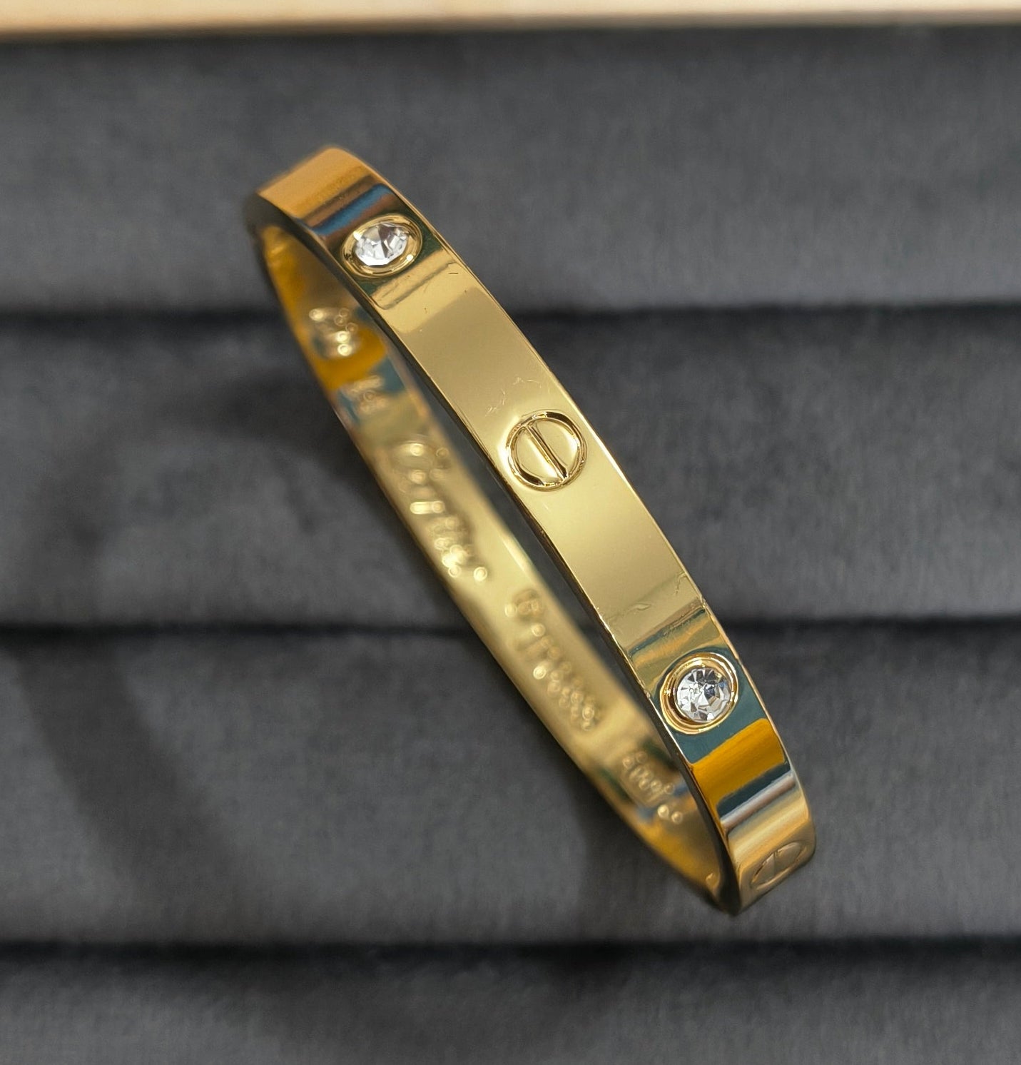 Antitarnish Babysize Timeless Love Bracelet 18K Gold Plated